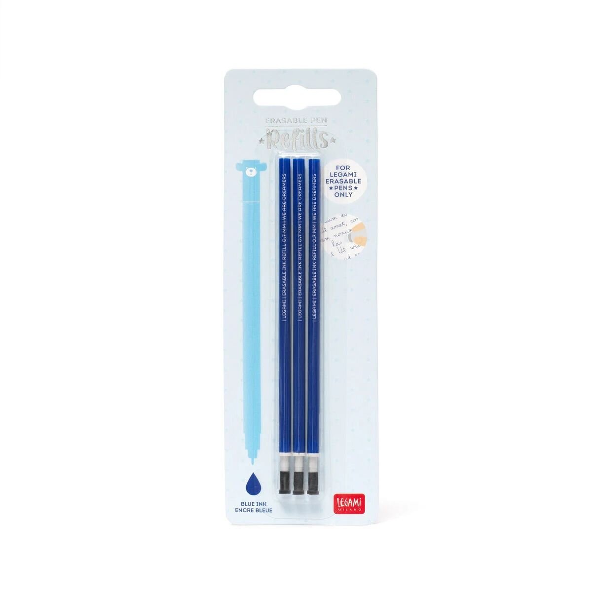 Legami Ersatzmine für löschbaren Gelstift - Erasable Pen, blau