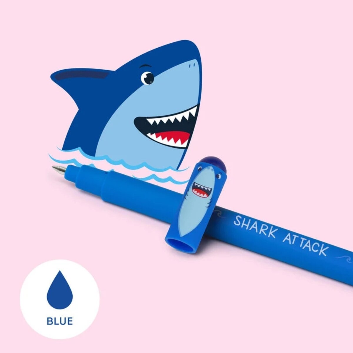 Legami Löschbarer Gelstift Erasable Pen shark Hai blaue Tinte
