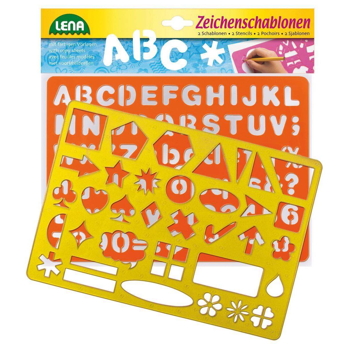 LENA® Zeichenschablone Alphabet / Zahlen und Zeichen