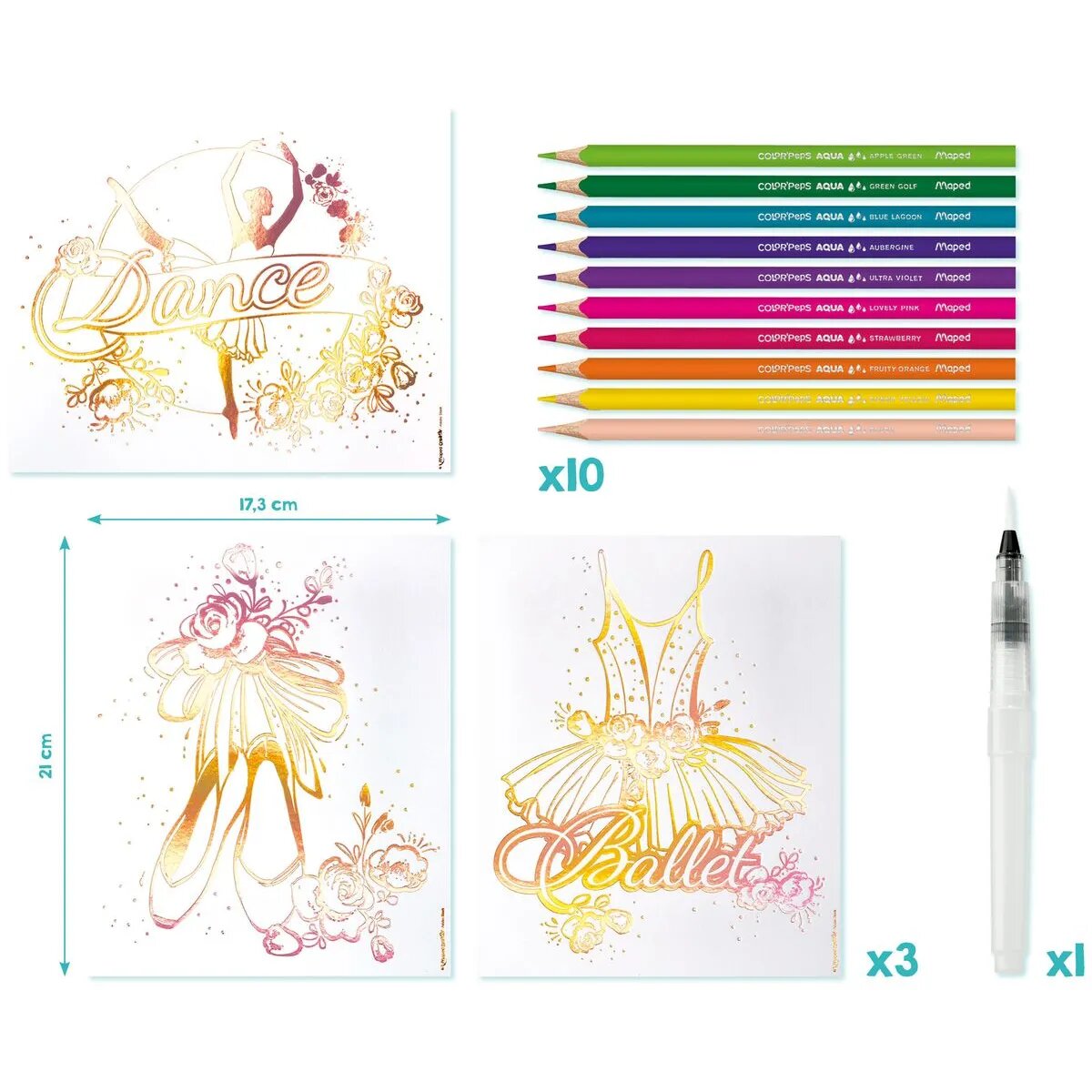 Maped Creativ Ausmal-Set AQUA'ART - Ballerina