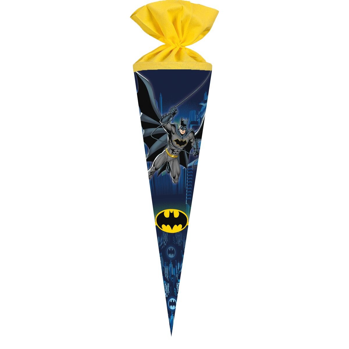 Nestler Schultüte 70 cm rund Motiv: Warner Bros. "Forever Badman" Filzverschluss