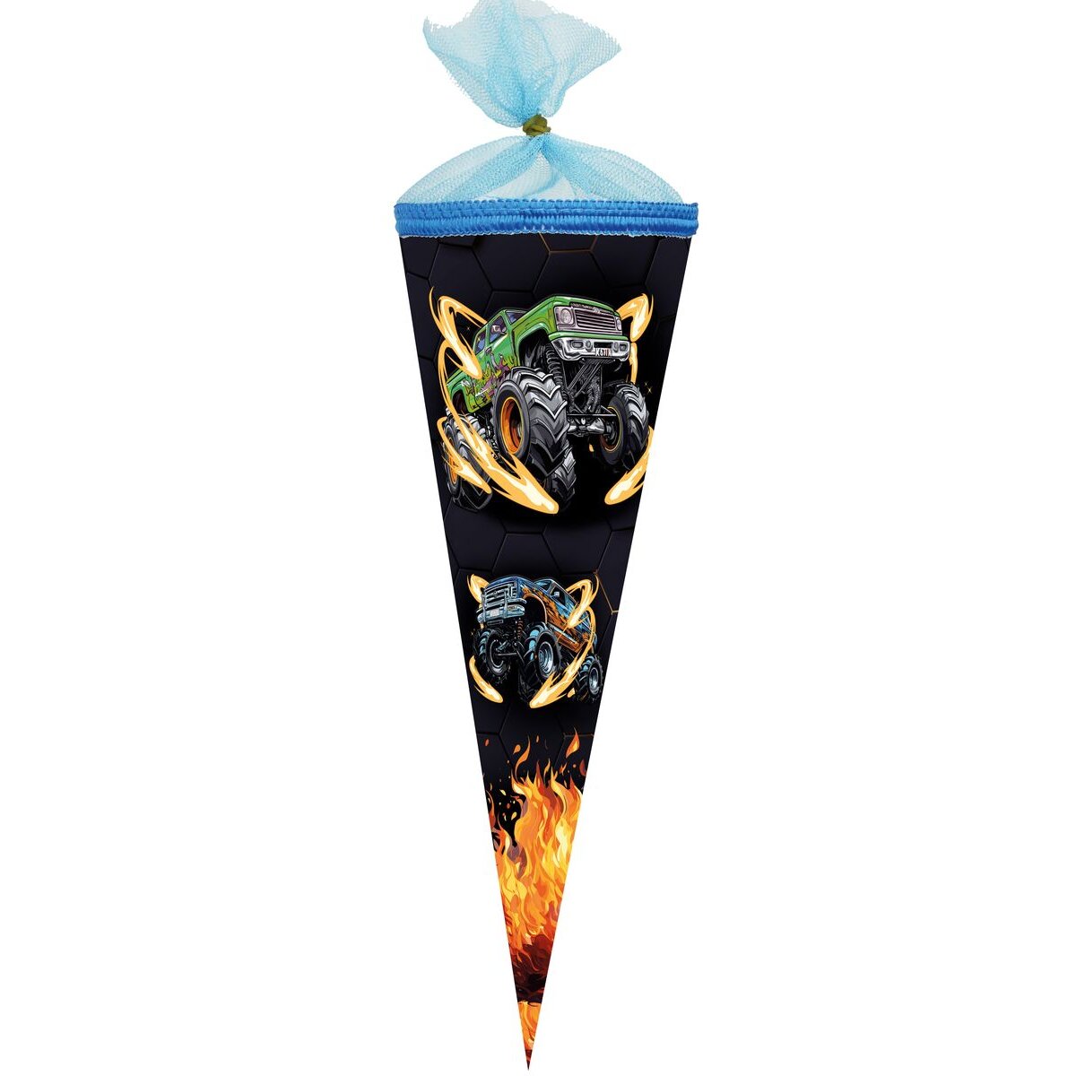 Nestler Schultüte Monstertruck On Fire, 35 cm, rund