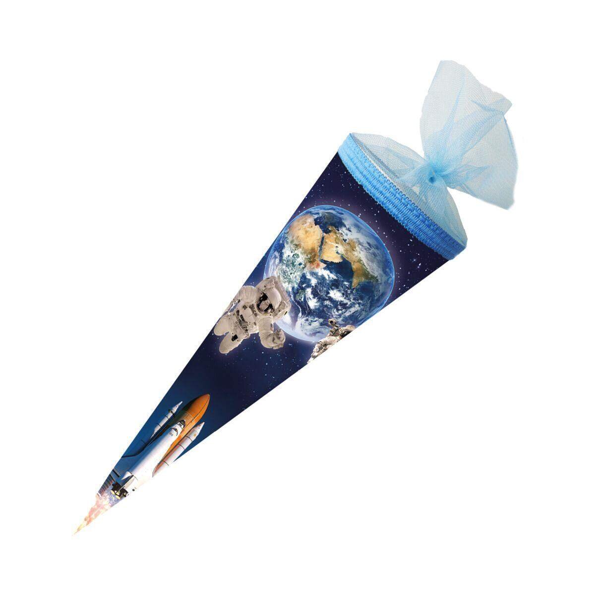 Nestler Schultüte Weltraum Tüllverschluss 50cm rund