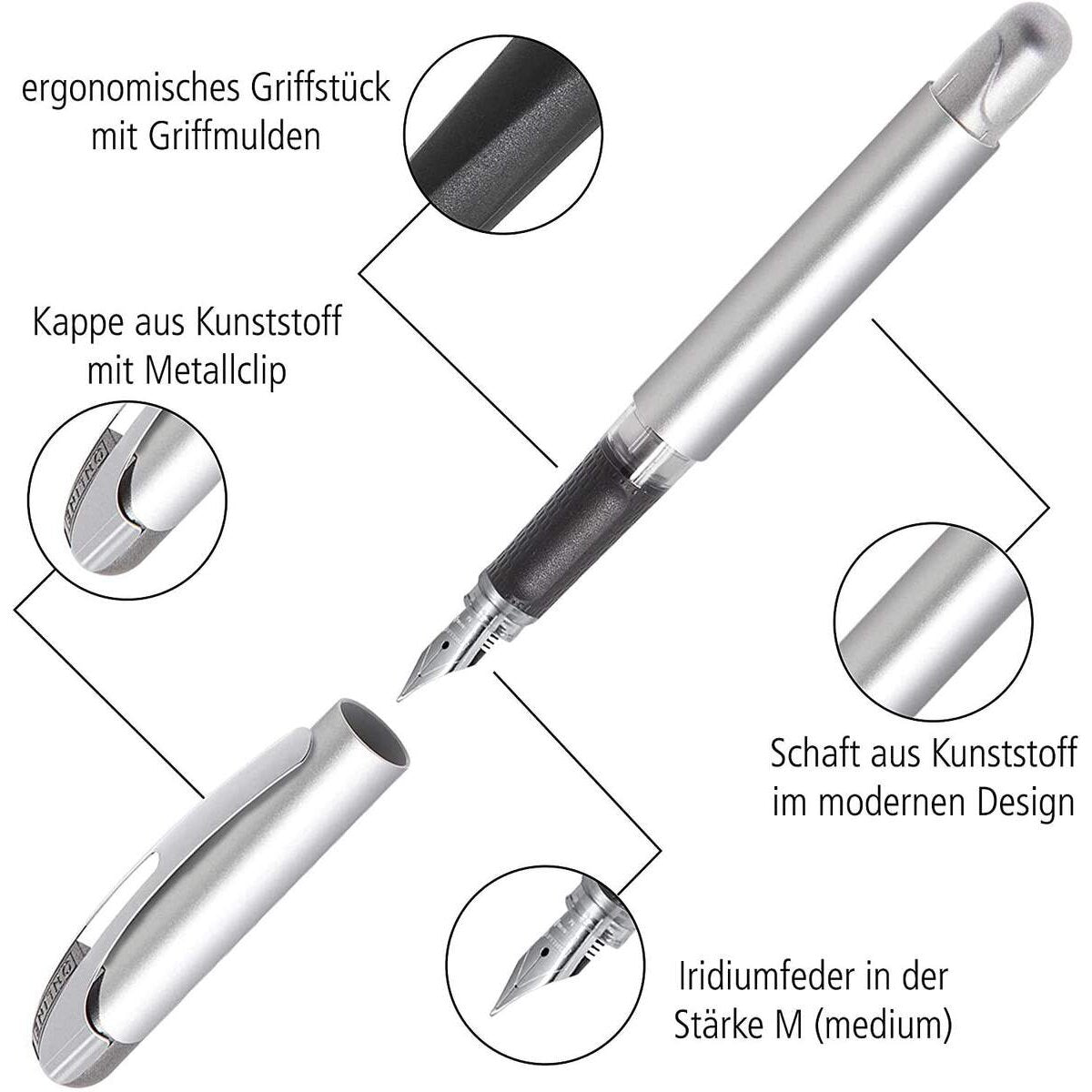 ONLINE Füller College M Metallic Turquoise