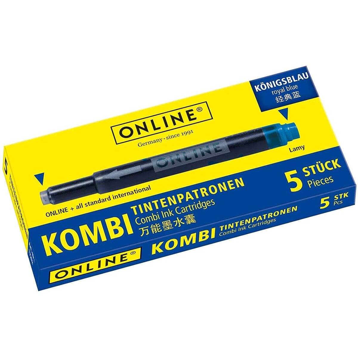 ONLINE Kombipatrone blau, 5 Stück