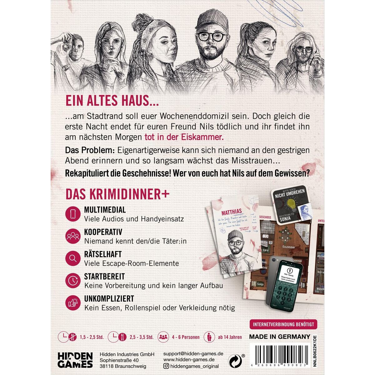Pegasus Spiele Hidden Games Hangover: Tote frieren nicht (Krimidinner)