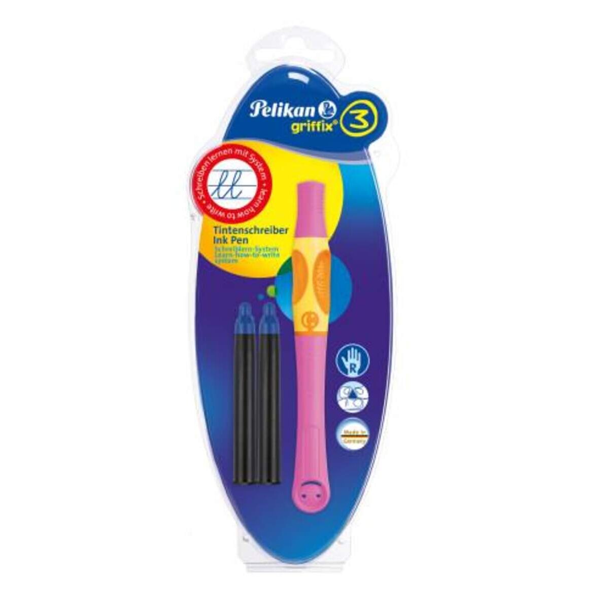 Pelikan griffix® 3 Tintenschreiber, berry pink, links