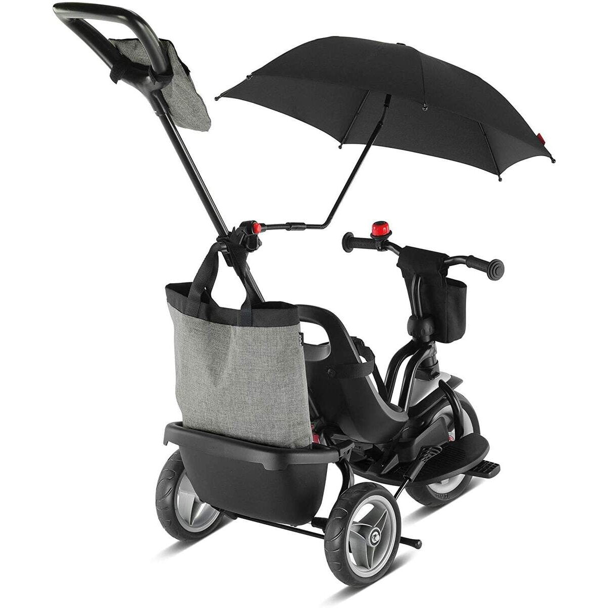 PUKY Ceety Comfort 4in1 Kinder Dreirad, schwarz