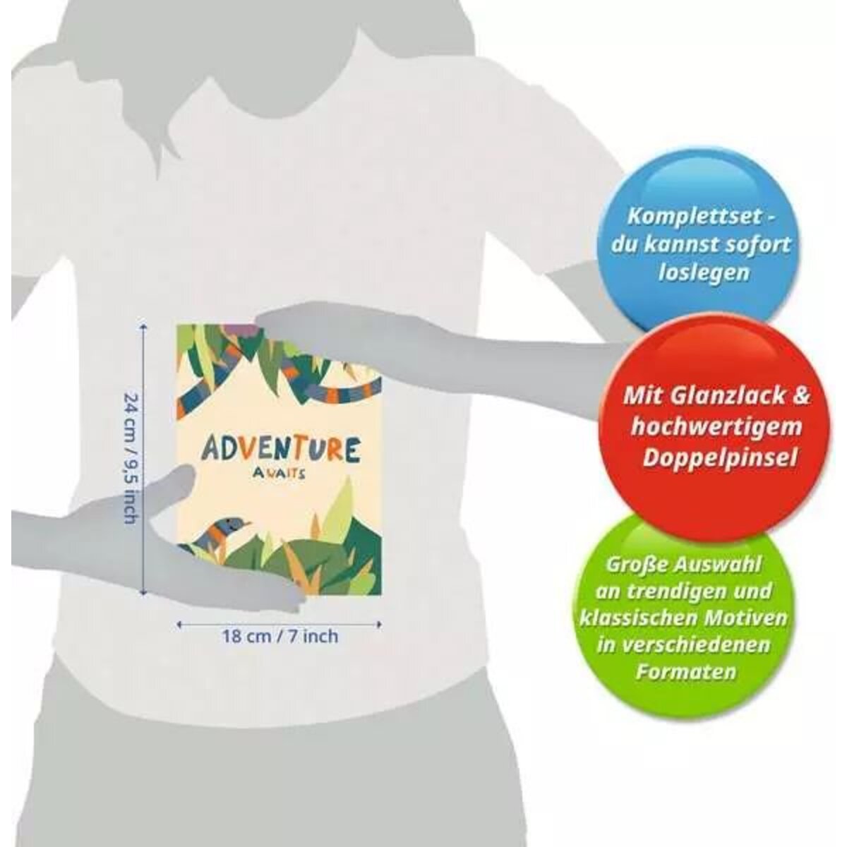 Ravensburger CreArt Malen nach Zahlen - Hallo Neues Abenteuer