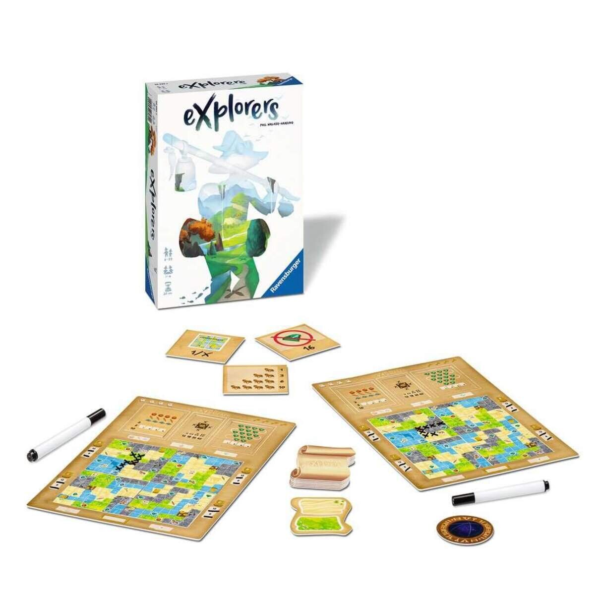 Ravensburger Explorers - Abwechslungsreiches Flip & Write Spiel