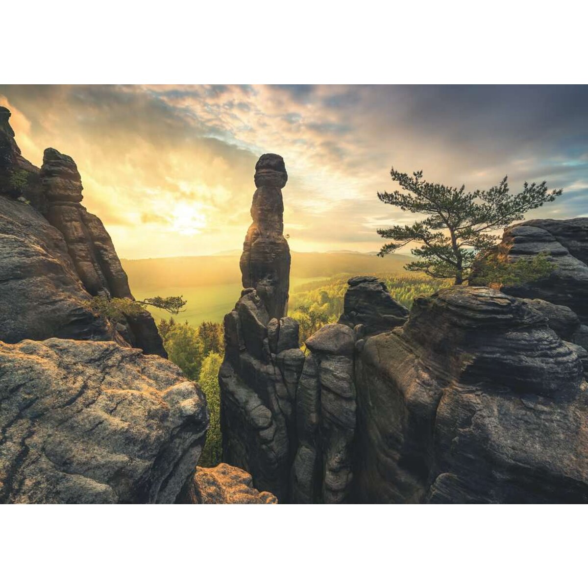 Ravensburger Puzzle - Erleuchtung - Elbsandsteingebirge, 1000 Teile