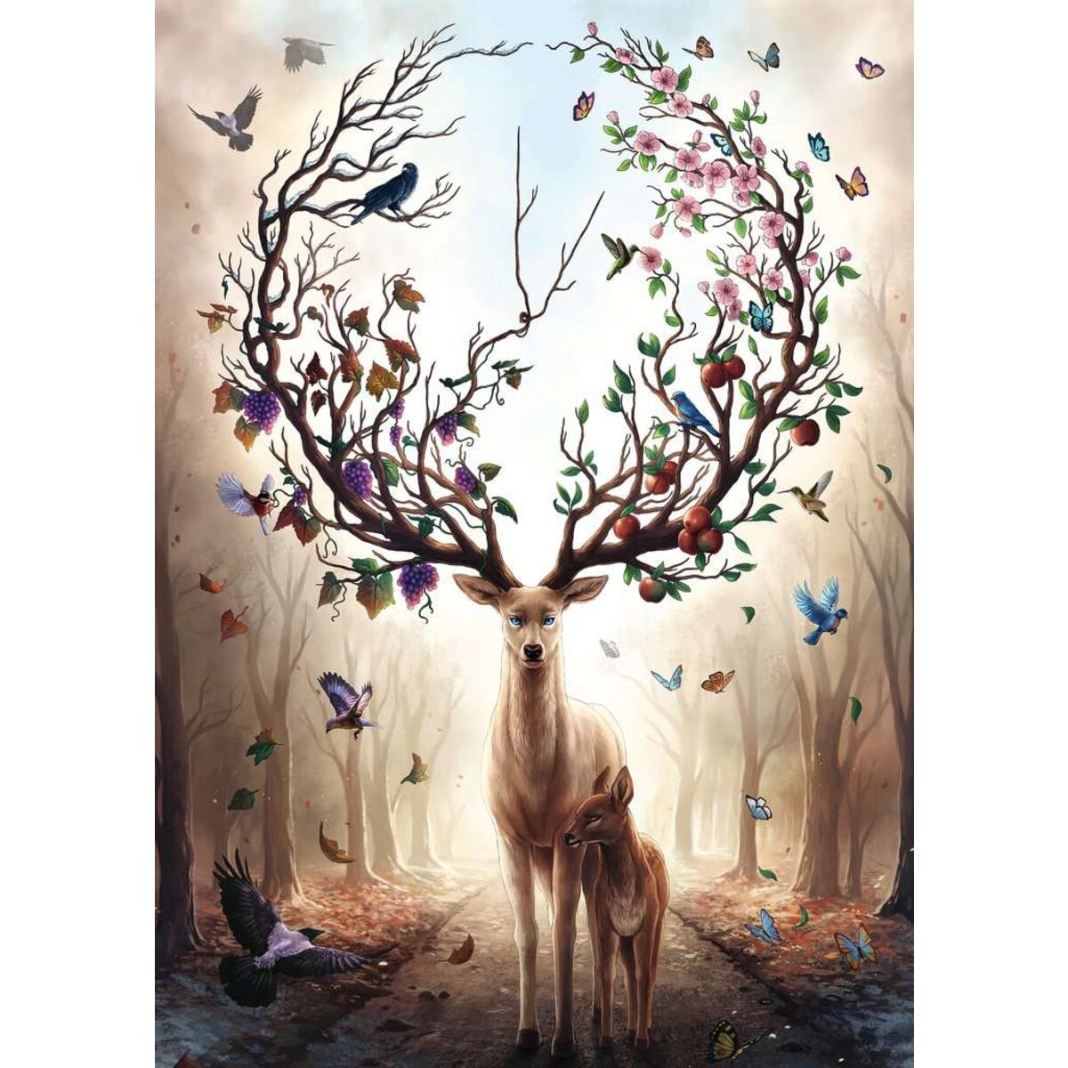 Ravensburger Puzzle - Magischer Hirsch, 1000 Teile