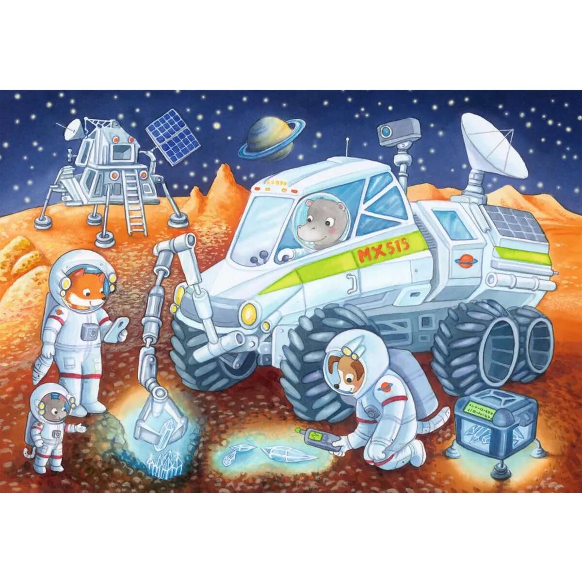 Ravensburger Puzzle - Reise durch den Weltraum, 2 x 24 Teile