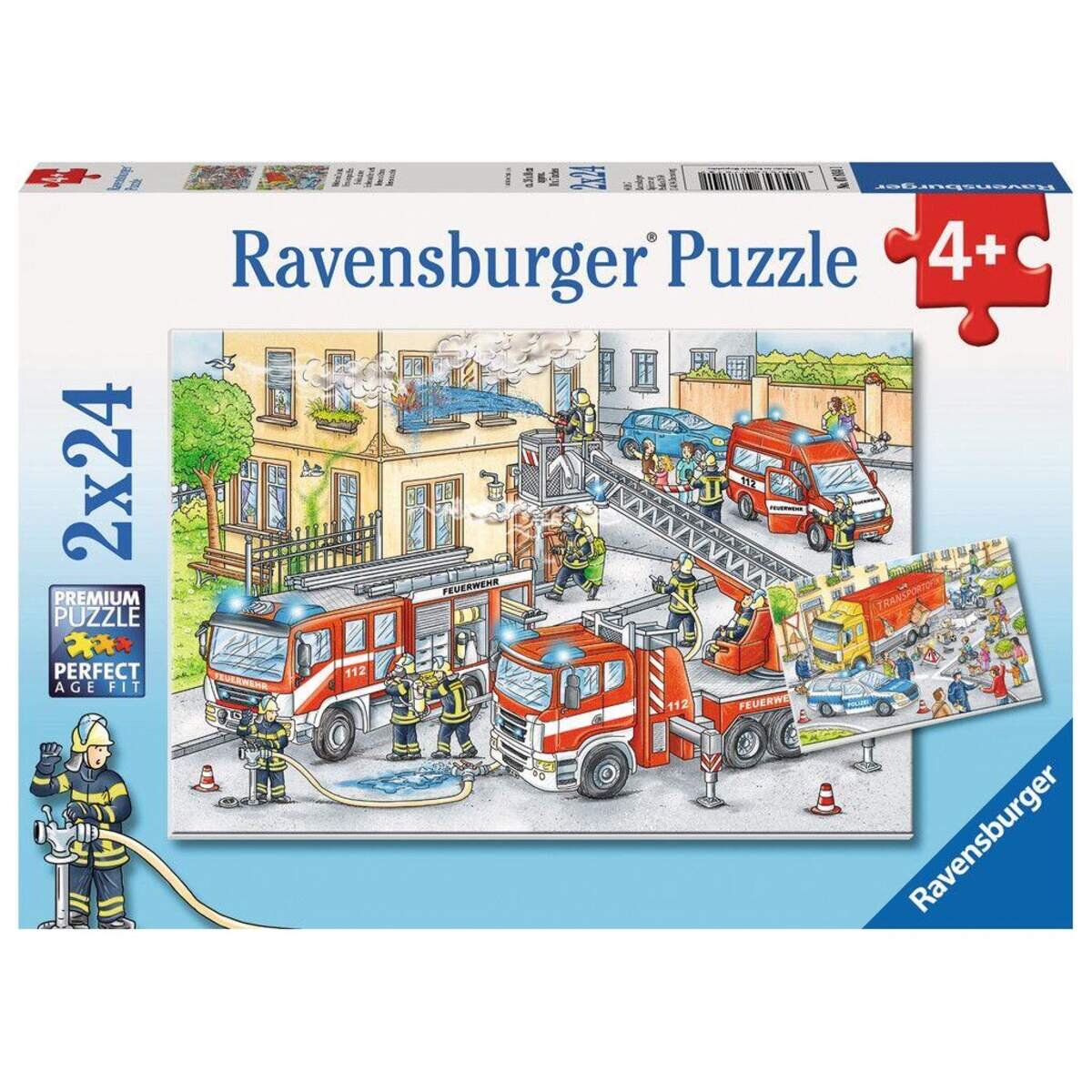 Ravensburger Puzzle Helden im Einsatz, 2x24 Teile