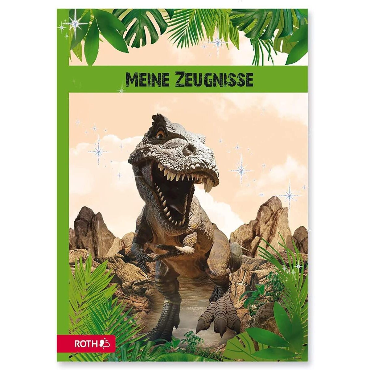 Roth Zeugnismappe Tyrannosaurus, A4