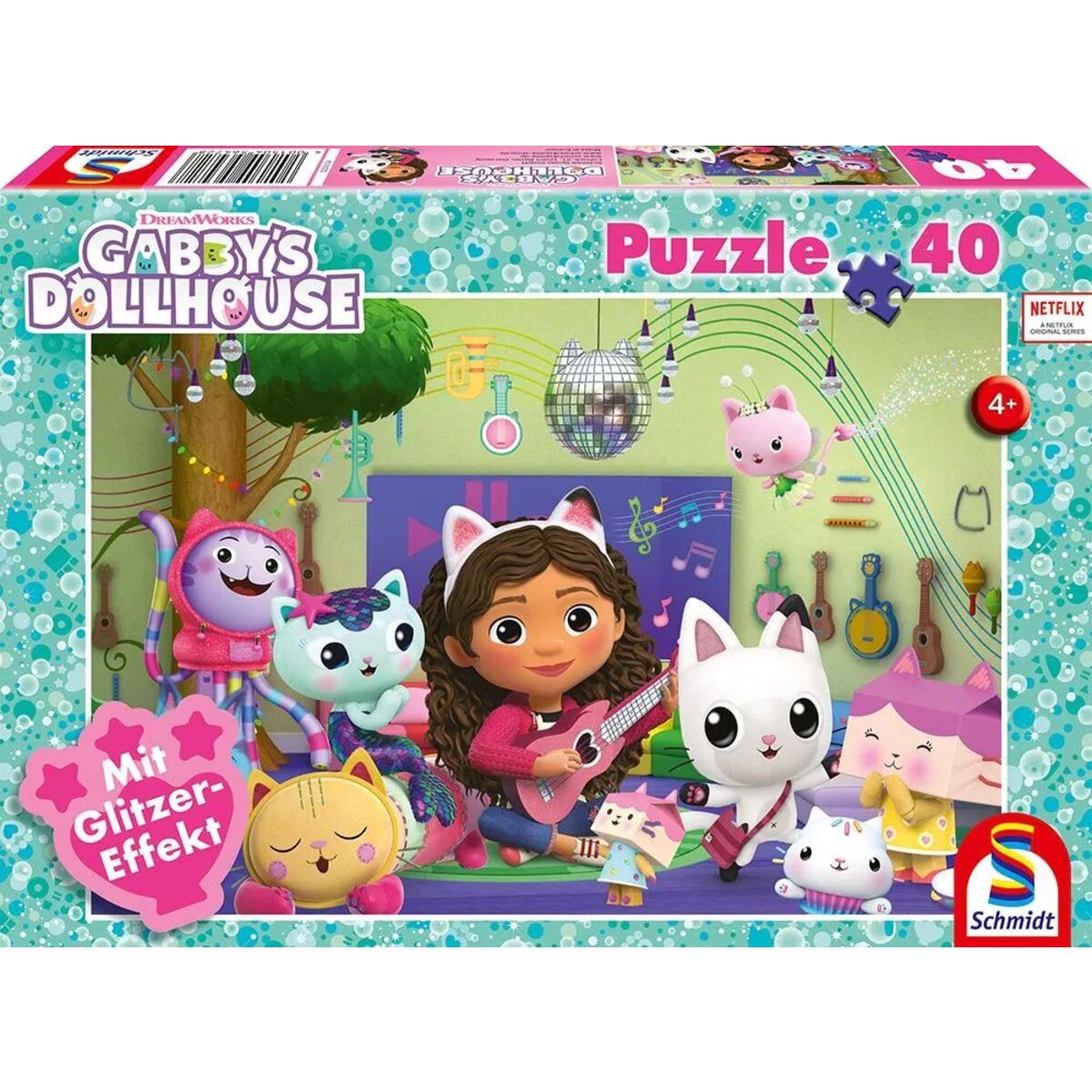 Schmidt Spiele Kinderpuzzle - Gabby's Dollhouse: Miau-ziger Partyspaß, 40 Teile
