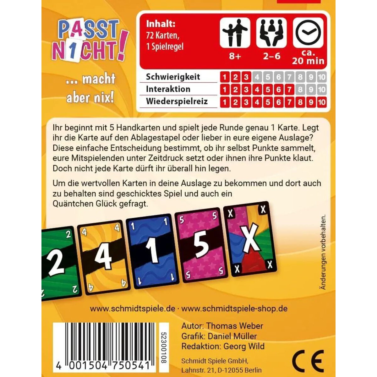 Schmidt Spiele Passt nicht!