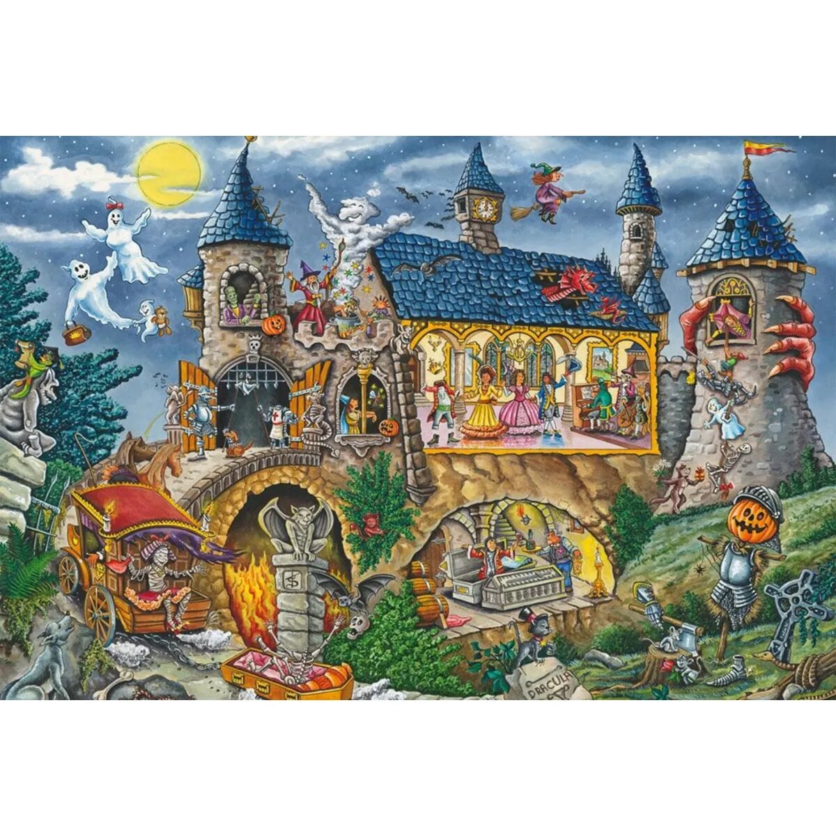 Schmidt Spiele Puzzle - Geisterschloss, 100 Teile