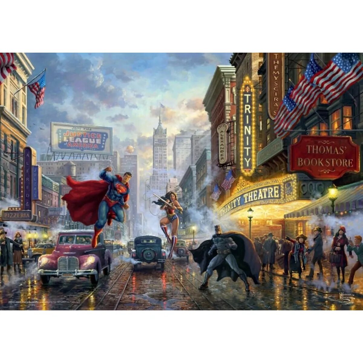 Schmidt Spiele Puzzle - Batman, Superman and Wonder Woman, 1000 Teile