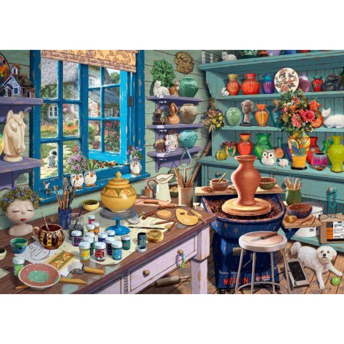 Schmidt Spiele Puzzle - Secret Puzzle Steve Read: Im Künster-Atelier, 1000 Teile