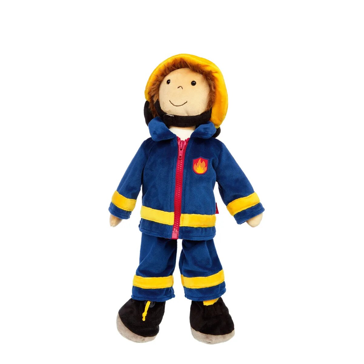 Sigikid Kinder Lern-Puppe Feuerwehrmann, 45 cm
