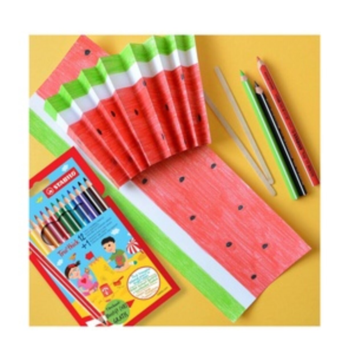 STABILO Buntstifte Trio dick 12 Sück + 1 Dreikant-Bleistift gratis
