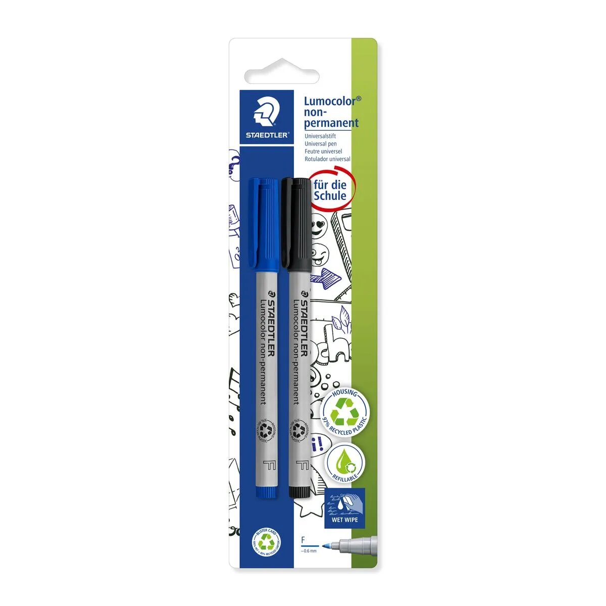 STAEDTLER® Folienstift Lumocolor® F non-permanent 2 Stück