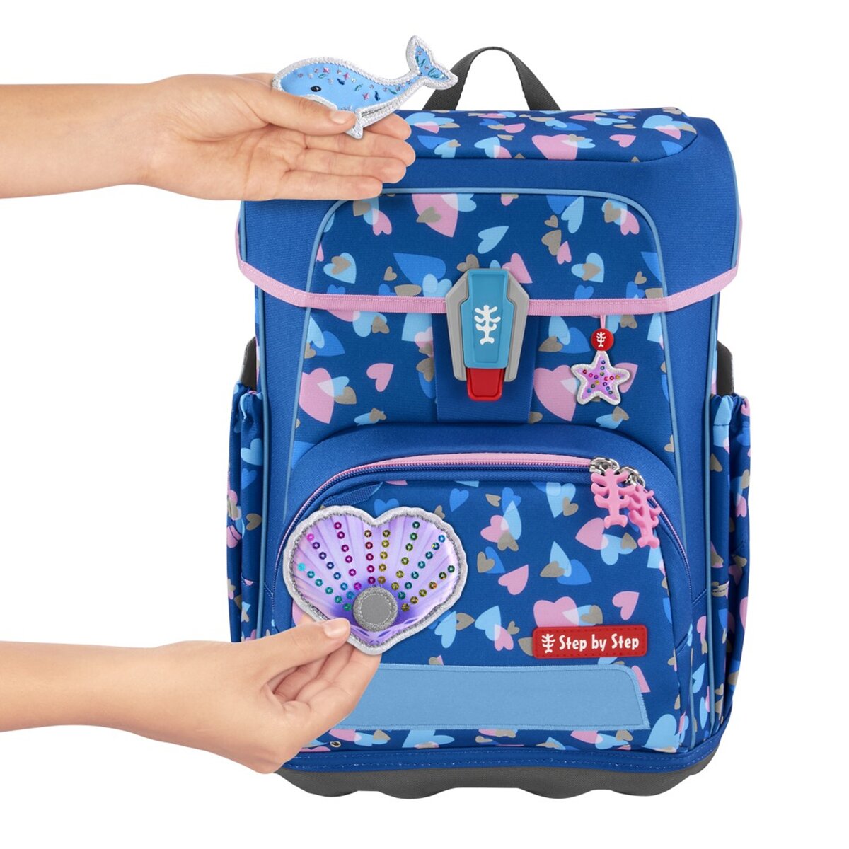 Step by Step CLOUD REFLECT Schulranzen-Set "Seashell Pearl", 5-teilig