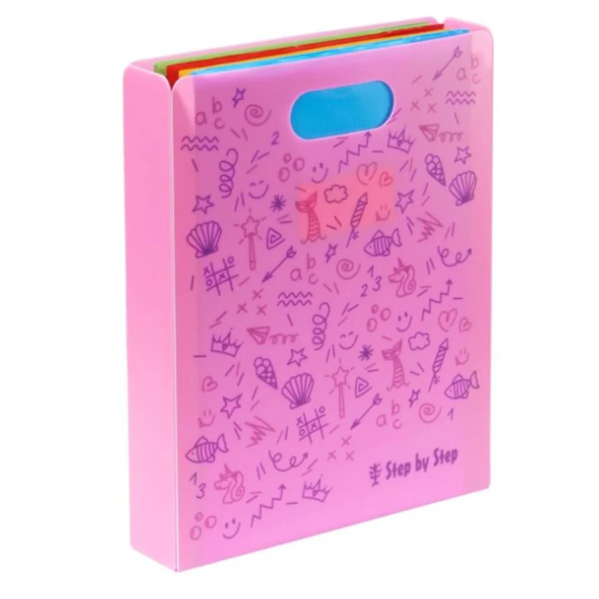 Step by Step Heftbox mit Tragegriff, Pink