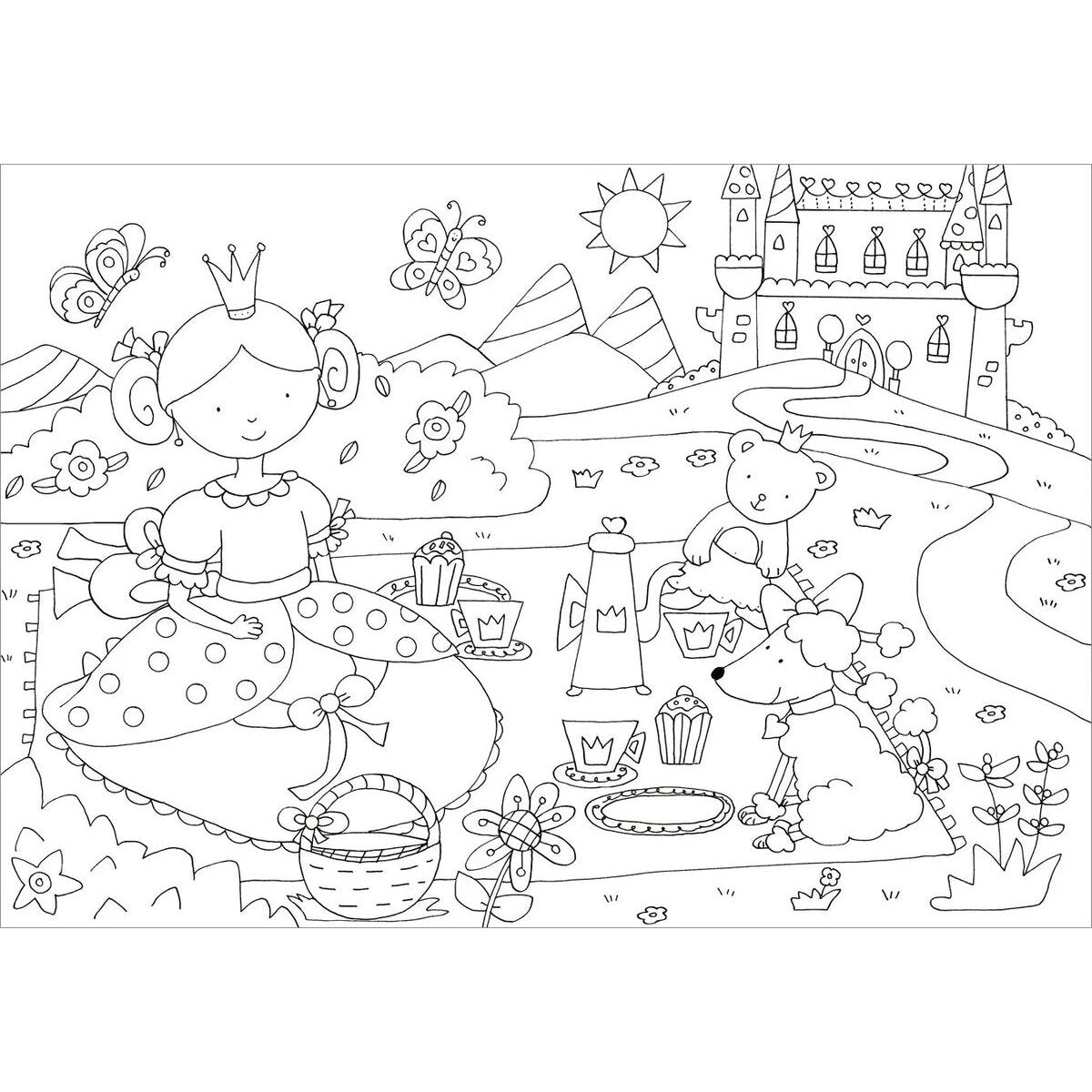 Tessloff Glitzer Sticker Malbuch. Prinzessinnen