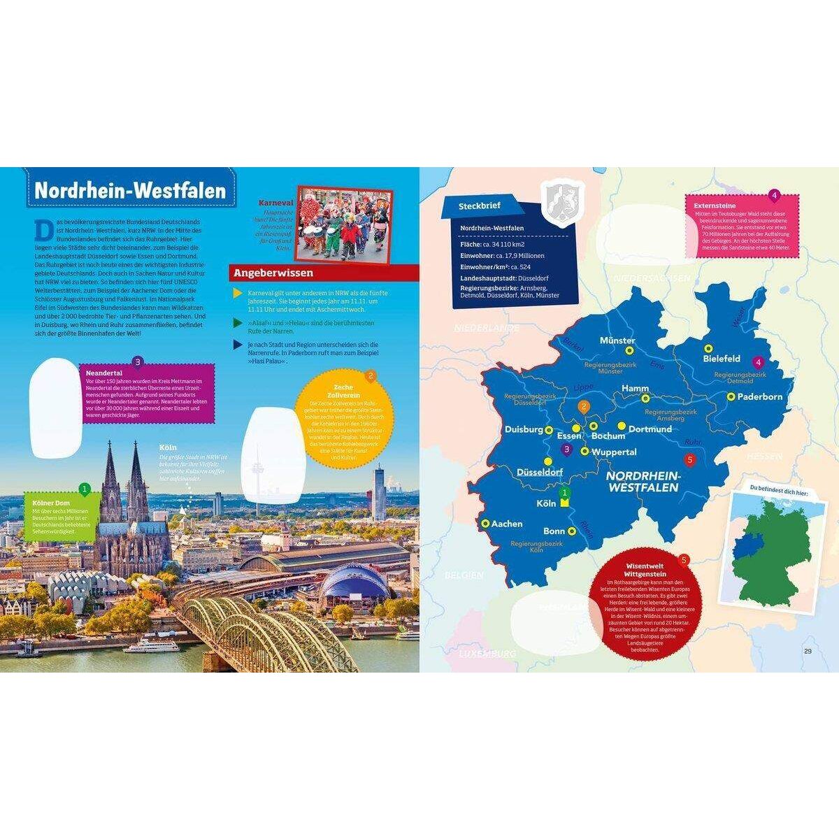 Tessloff WAS IST WAS Stickeratlas Bundesländer Deutschland, über 100 Sticker