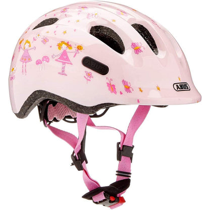 ABUS Smiley 2.0 Kinderhelm Rosa Prinzess, Robuster Fahrradhelm, Größe S