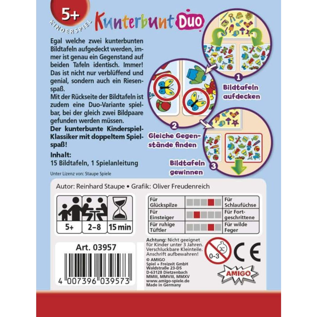 AMIGO Kartenspiel Kunterbunt Duo