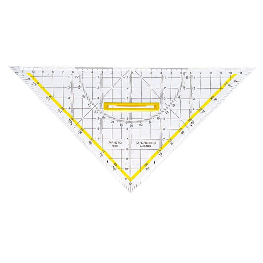 Aristo GEOtec Dreieck TZ 250mm Griff abnehmbar mit Tuschenoppen und Facette