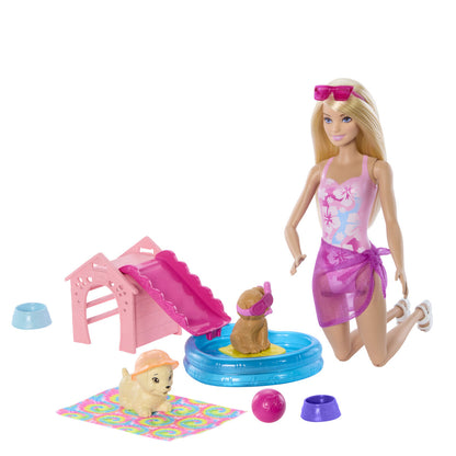 Barbie Puppy Pool Party - Aloha Blonde