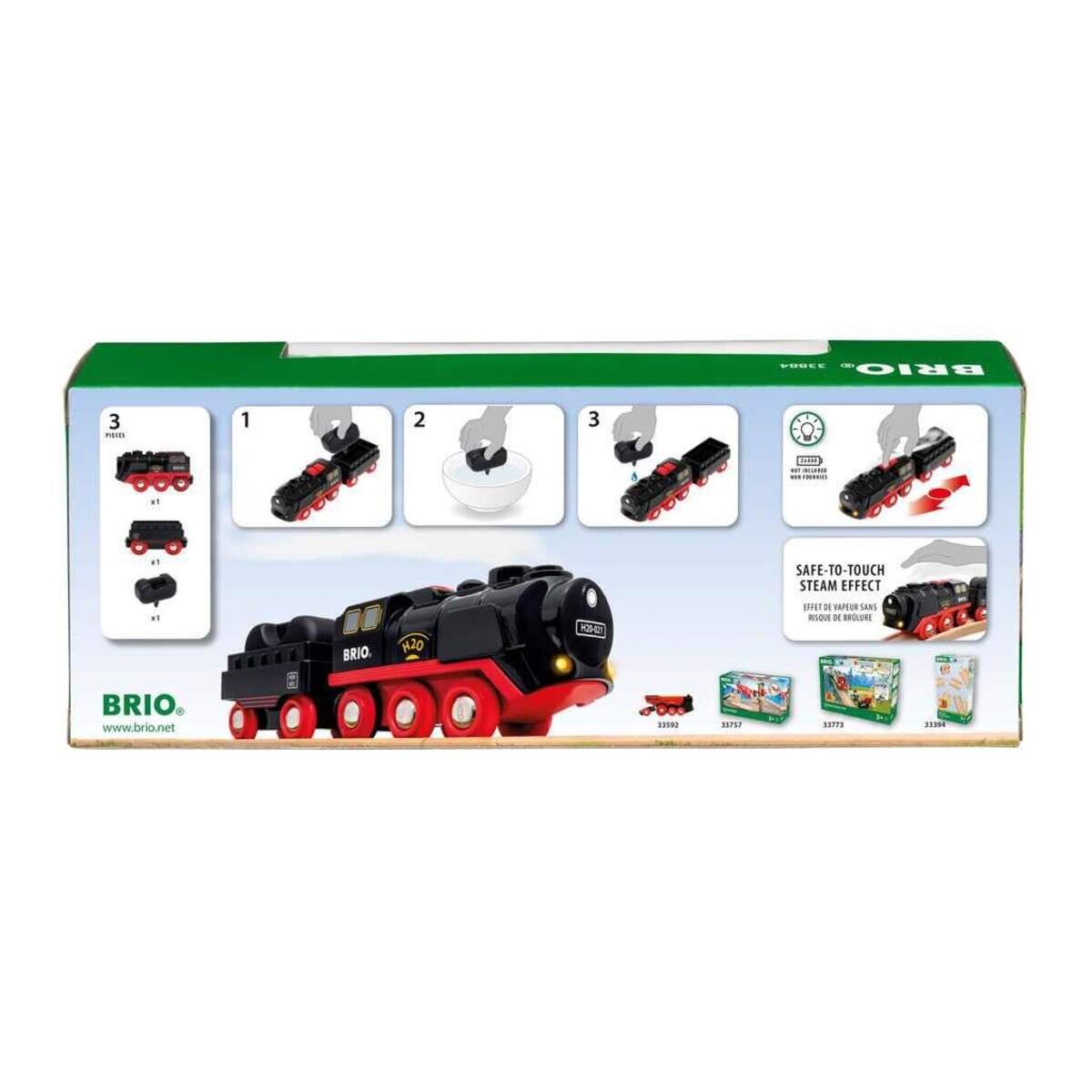 BRIO Batterie-Dampflok mit Wassertank