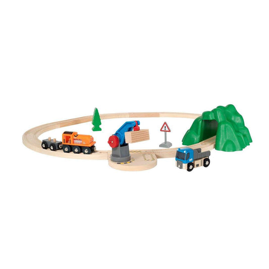 BRIO Starterset Güterzug mit Kran