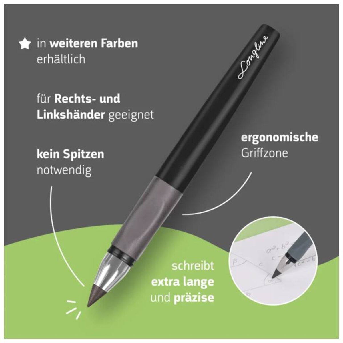 BRUNNEN Bleistift REMOVE Longline Colour Code H onyx schwarz