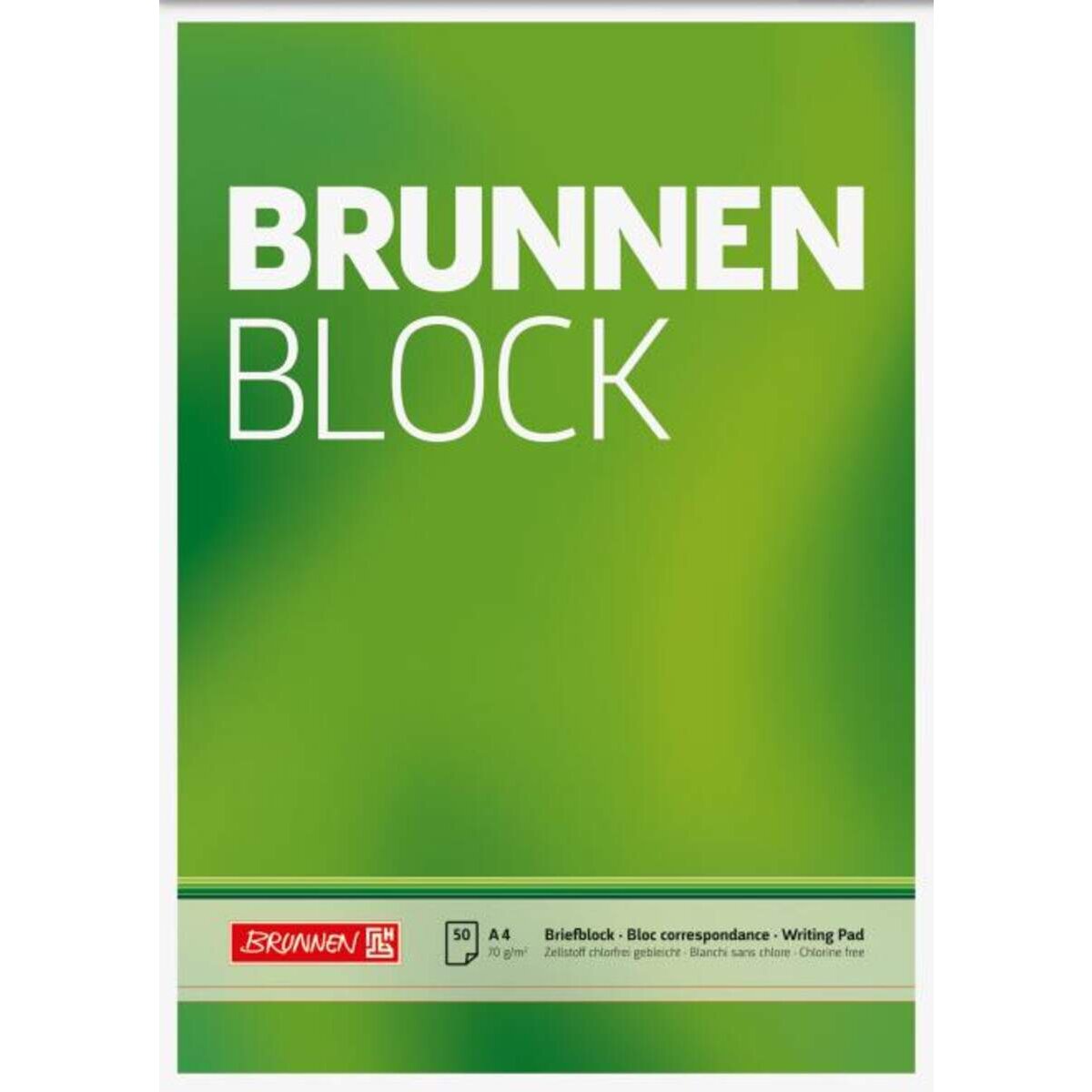 BRUNNEN Briefblock A4 70g blanko