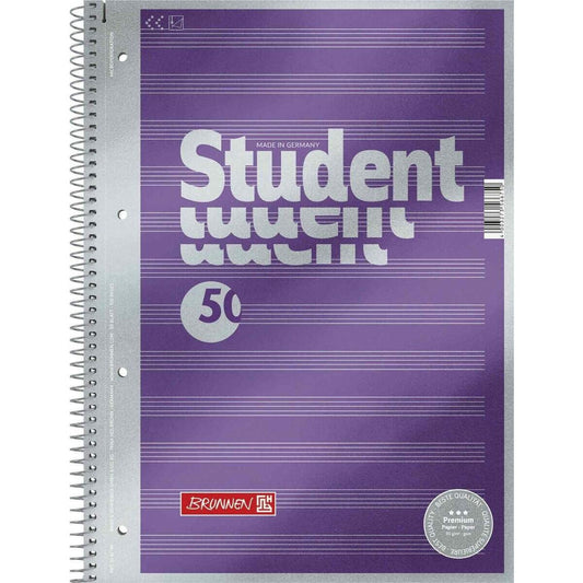 BRUNNEN Collegeblock Premium, Notenblatt, A4