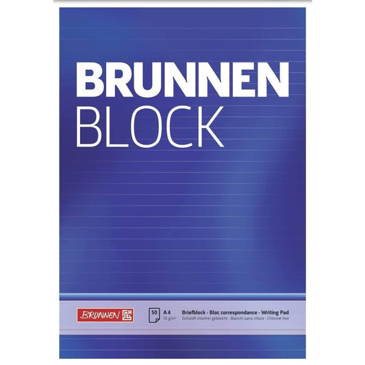 BRUNNEN Der BRUNNEN Block A4, 50 Blatt, liniert