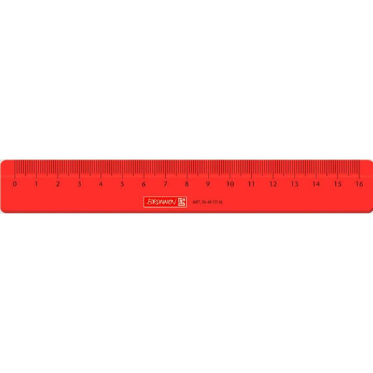 BRUNNEN Lineal 16cm, sortiert: 1 Stück, 4-fach