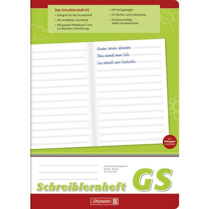 BRUNNEN Schreiblernheft A4 Liniatur GS, 16 Blatt