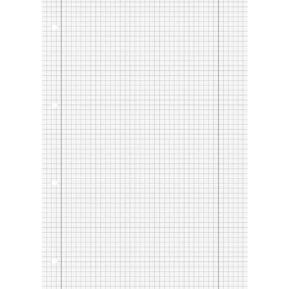 BRUNNEN Schulblock grau A4, 50 Blatt, gelocht, LIneatur 28