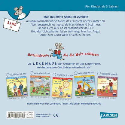 Carlsen Verlag LESEMAUS 5: Max hat keine Angst im Dunkeln