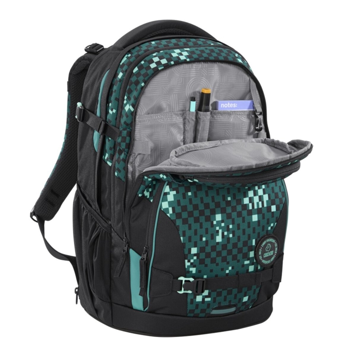 Coocazoo Rucksack PORTER Pixel Blox grün 35 Liter