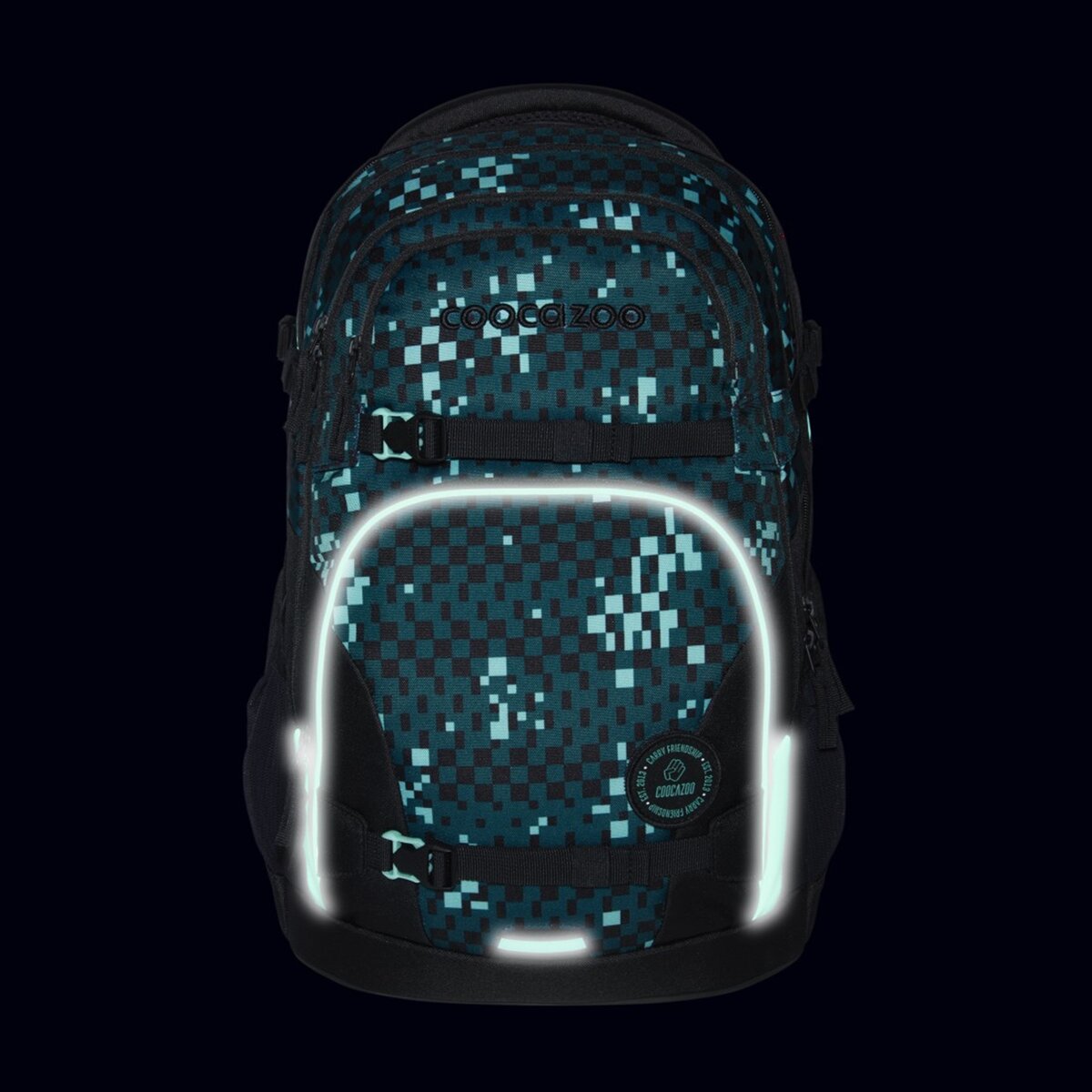 Coocazoo Rucksack PORTER Pixel Blox grün 35 Liter