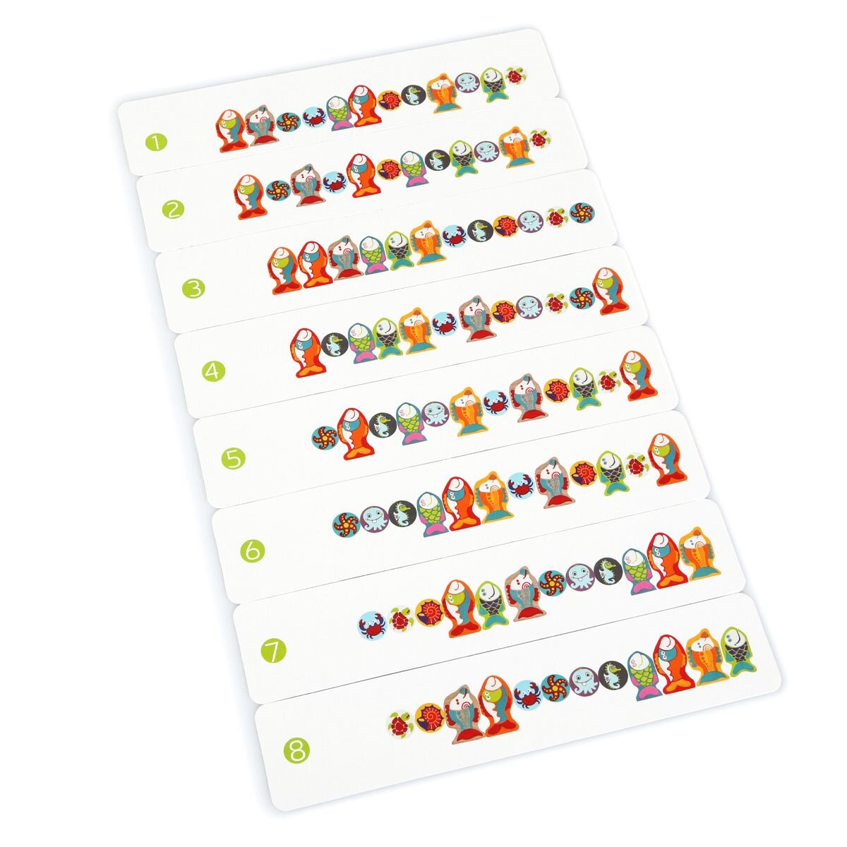 Cubika Schnürspielzeug Fädelspiel «Fische»