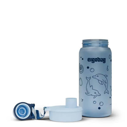 ergobag Trinkflasche Delfin blau 0,55 Liter Kunststoff 7.2 x 20.5 x 7.2 cm