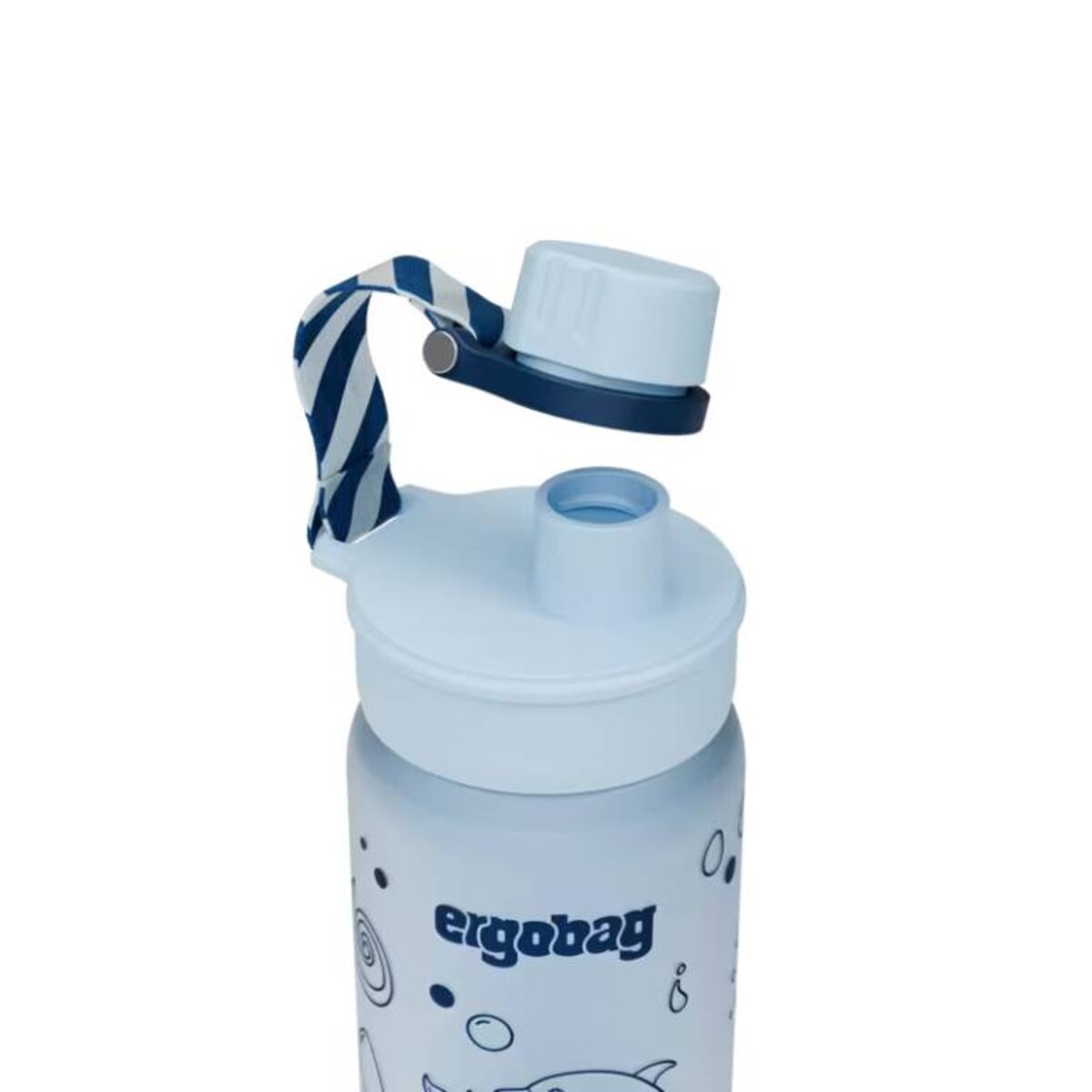 ergobag Trinkflasche Delfin blau 0,55 Liter Kunststoff 7.2 x 20.5 x 7.2 cm